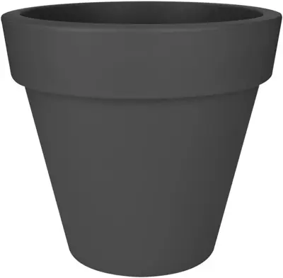 Elho pure bloempot rond 40 cm antraciet - afbeelding 1