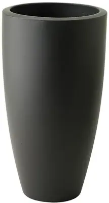 Elho pure soft bloempot rond hoog 30 cm Antraciet - afbeelding 1