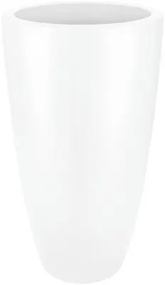 Elho pure soft bloempot rond hoog 40 cm wit - afbeelding 1