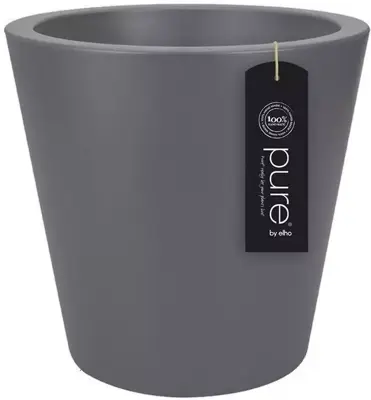 Elho pure straight bloempot rond 65 cm antraciet - afbeelding 1