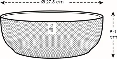 Elho Schaal Jazz Ø28cm Zijdewit - afbeelding 6