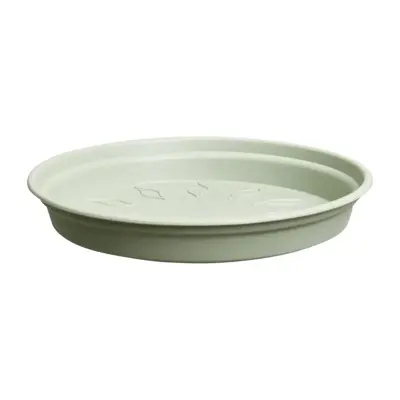 Elho schotel green basics 10cm steengroen - afbeelding 1