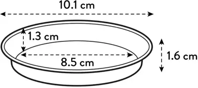 Elho schotel green basics 10cm steengroen - afbeelding 5