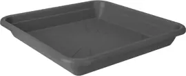 Elho universele plantenschotel vierkant 25 cm antraciet - afbeelding 2