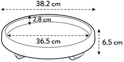 Elho universele planttaxi 40 cm antraciet - afbeelding 3