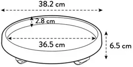 Elho universele planttaxi 40 cm antraciet - afbeelding 3