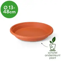 Elho universele schotel rond 25 cm terra - afbeelding 3