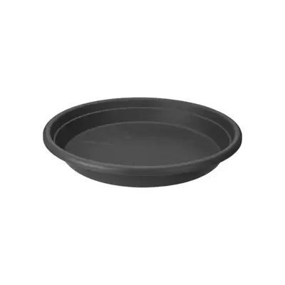Elho universele schotel rond 30 cm antraciet - afbeelding 1