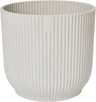 Elho Vibes Fold bloempot 14 cm zijdewit - afbeelding 1