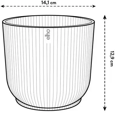 Elho Vibes Fold bloempot 14 cm zijdewit - afbeelding 7