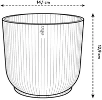 Elho Vibes Fold bloempot 14 cm zijdewit - afbeelding 7