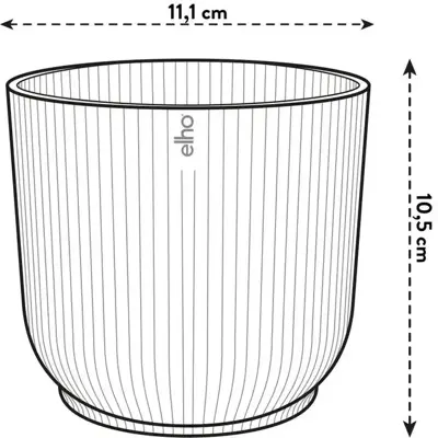 Elho vibes fold bloempot mini 11 cm Zijdewit - afbeelding 6