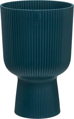 Elho vibes fold coupe bloempot 14 cm Diepblauw