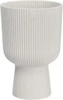 Elho vibes fold coupe bloempot 14 cm Zijdewit - afbeelding 1