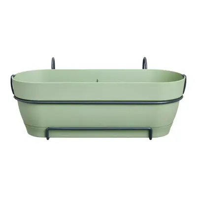 Elho Vibia Campana balkonbak Allin1 50 cm pistache groen - afbeelding 1