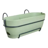 Elho Vibia Campana balkonbak Allin1 50 cm pistache groen - afbeelding 2