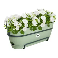 Elho Vibia Campana balkonbak Allin1 50 cm pistache groen - afbeelding 4