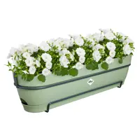 Elho Vibia Campana balkonbak Allin1 70 cm pistache groen - afbeelding 4