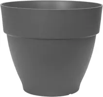 Elho Vibia Campana bloempot rond 20 cm antraciet - afbeelding 1