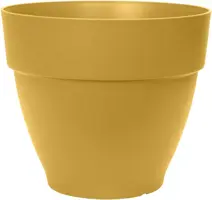 Elho Vibia Campana bloempot rond 25cm honinggeel - afbeelding 1