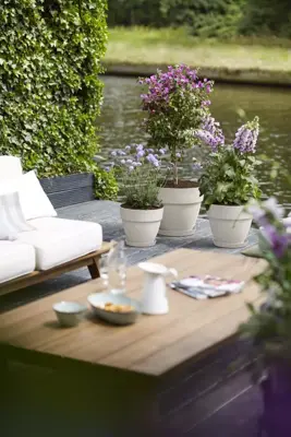 Elho Vibia Campana bloempot rond 30 cm zijdewit - afbeelding 4