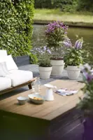 Elho Vibia Campana bloempot rond 30 cm zijdewit - afbeelding 4