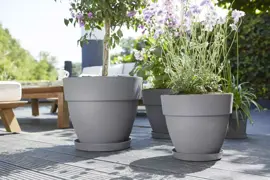 Elho Vibia Campana bloempot rond 35 cm living concrete - afbeelding 3