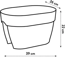 Elho Vibia Campana flower bridge 40cm terra - afbeelding 5