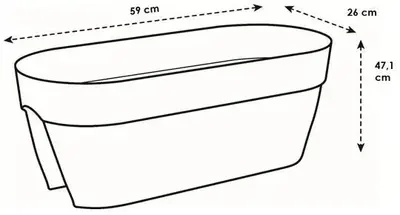 Elho Vibia Campana flower bridge 60 cm honinggeel - afbeelding 6