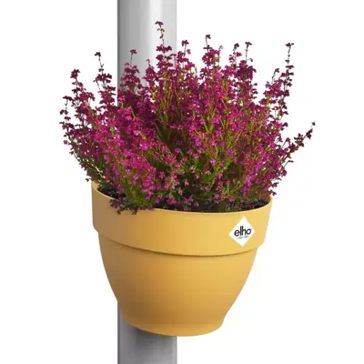 Elho Vibia Campana regenpijp bloempot 21x16cm honing geel - afbeelding 5