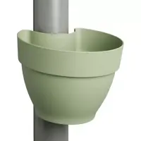 Elho Vibia Campana regenpijp bloempot 21x16cm pistache groen - afbeelding 2