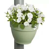 Elho Vibia Campana regenpijp bloempot 21x16cm pistache groen - afbeelding 6