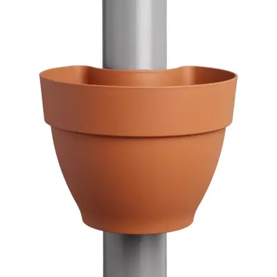 Elho Vibia Campana regenpijp bloempot 21x16cm terra - afbeelding 1