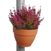 Elho Vibia Campana regenpijp bloempot 21x16cm terra - afbeelding 5