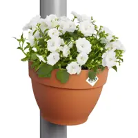 Elho Vibia Campana regenpijp bloempot 21x16cm terra - afbeelding 6