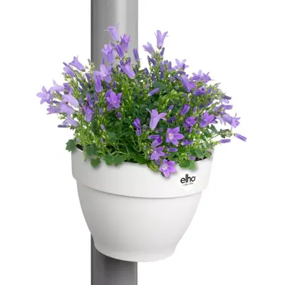 Elho Vibia Campana regenpijp bloempot 21x16cm zijde wit - afbeelding 5