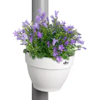 Elho Vibia Campana regenpijp bloempot 21x16cm zijde wit - afbeelding 5