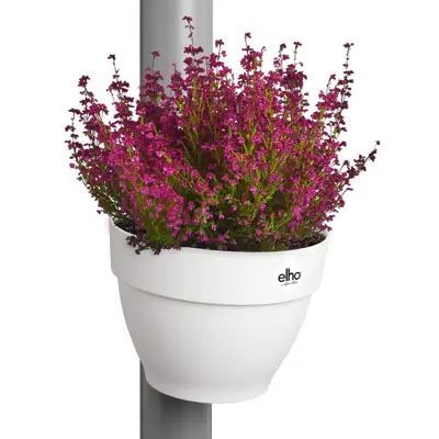 Elho Vibia Campana regenpijp bloempot 21x16cm zijde wit - afbeelding 6