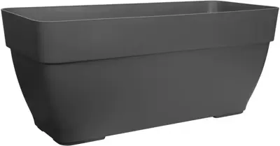 Elho Vibia Campana terrace plantenbak 80 cm antraciet - afbeelding 1