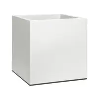 Elho vivo matt finish vierkant plantenbak met wielen 40 cm wit - afbeelding 1