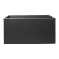 Elho vivo next plantenbak met wielen 60cm living black - afbeelding 1