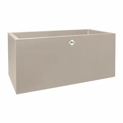 Elho vivo next plantenbak met wielen 60cm paddenstoel beige - afbeelding 1