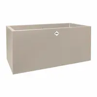 Elho vivo next plantenbak met wielen 60cm paddenstoel beige - afbeelding 1