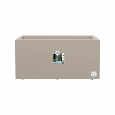Elho vivo next plantenbak met wielen 60cm paddenstoel beige - afbeelding 2