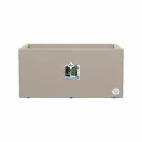 Elho vivo next plantenbak met wielen 60cm paddenstoel beige - afbeelding 2