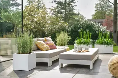 Elho Vivo Next plantenbak met wielen 80cm wit - afbeelding 11