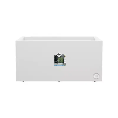 Elho Vivo Next plantenbak met wielen 80cm wit - afbeelding 2