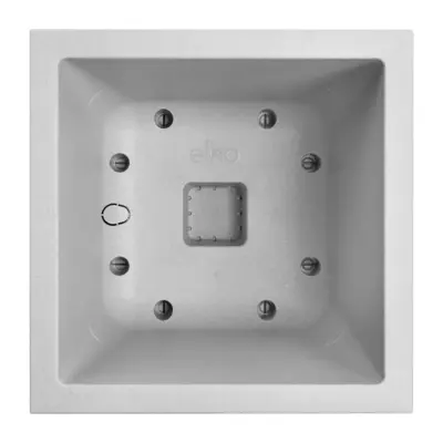 Elho vivo next plantenbak met wielen vierkant 30cm living concrete - afbeelding 5
