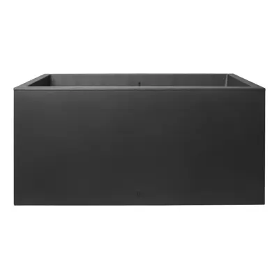 Elho Vivo Next plantenbak met wieltjes 80cm living black - afbeelding 1