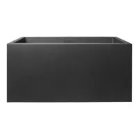 Elho Vivo Next plantenbak met wieltjes 80cm living black - afbeelding 1